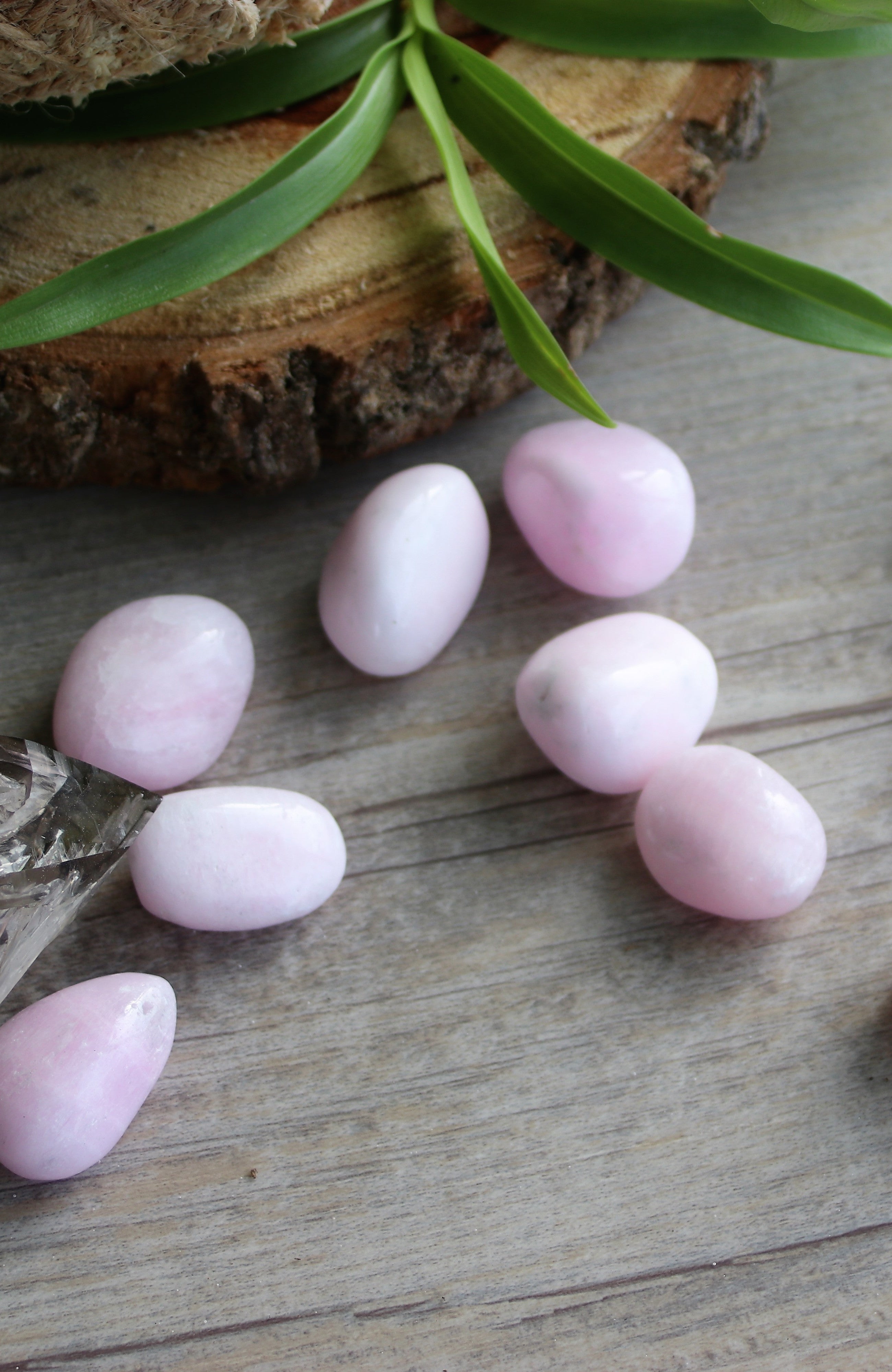 Pink Aragonite Tumbled Stones